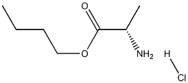 L-Alanine, butyl ester, hydrochloride Structure