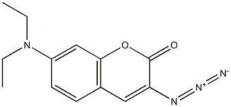 3-Azido-7-(diethylamino)-2H-chromen-2-one Structure