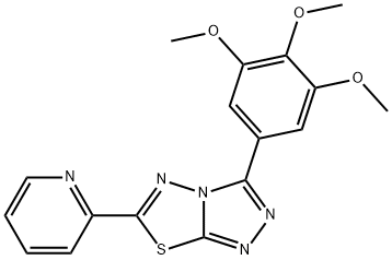 6-(pyridin-2-yl)-3-(3,4,5-trimethoxyphenyl)[1,2,4]triazolo[3,4-b][1,3,4]thiadiazole Structure