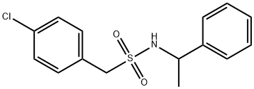 1-(4-chlorophenyl)-N-(1-phenylethyl)methanesulfonamide Structure