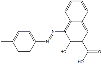 3-hydroxy-4-[(4-methylphenyl)diazenyl]-2-naphthoic acid Structure