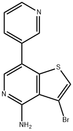 3-bromo-7-(3-pyridinyl)-Thieno[3,2-c]pyridin-4-amine 구조식 이미지