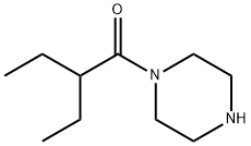 2-ethyl-1-(1-piperazinyl)-1-Butanone Structure