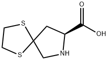 (8S)-1,4-dithia-7-azaspiro[4.4]nonane-8-carboxylic acid 구조식 이미지