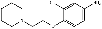 3-chloro-4-[2-(1-piperidinyl)ethoxy]Benzenamine Structure