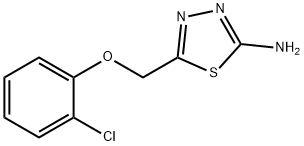 5-[(2-chlorophenoxy)methyl]-1,3,4-Thiadiazol-2-amine Structure