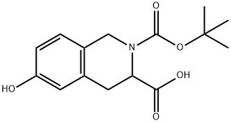 2-(tert-butoxycarbonyl)-1,2,3,4-tetrahydro-6-hydroxyisoquinoline-3-carboxylic acid Structure