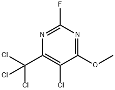 5-Chloro-2-fluoro-4-methoxy-6-(trichloromethyl)pyrimidine Structure