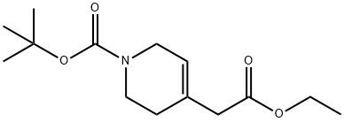 tert-butyl 4-(2-ethoxy-2-oxoethyl)-5,6-dihydropyridine-1(2H)-carboxylate 구조식 이미지