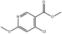 4-Chloro-6-methoxy-nicotinic acid methyl ester 구조식 이미지