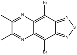 4,9-Dibromo-6,7-dimethyl-[1,2,5]thiadiazolo[3,4-g]quinoxaline Structure