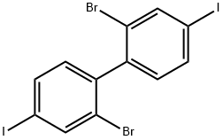2,2'-디브로모-4,4'-디요오도-1,1'-바이페닐 구조식 이미지