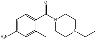 (4-amino-2-methyl-phenyl)-(4-ethylpiperazin-1-yl)-methanone 구조식 이미지