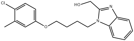 {1-[4-(4-chloro-3-methylphenoxy)butyl]-1H-benzimidazol-2-yl}methanol Structure