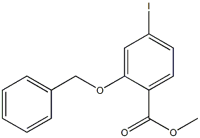 methyl 2-(benzyloxy)-4-iodobenzoate 구조식 이미지