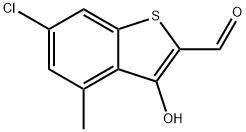 6-Chloro-3-hydroxy-4-methylbenzo[b]thiophene-2-carbaldehyde Structure