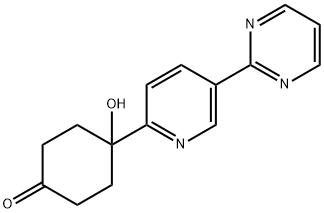 4-hydroxy-4-(5-(pyrimidin-2-yl)pyridine-2-yl) cyclohexanone 구조식 이미지