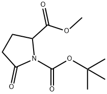 Methyl 1-Boc-5-oxopyrrolidine-2-carboxylate 구조식 이미지