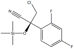 (S)-3-chloro-2-(2,4-difluorophenyl)-2-((trimethylsilyl)oxy)propanenitrile 구조식 이미지