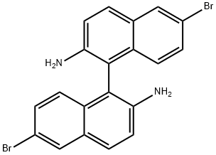 6,6'-dibromo-[1,1'-Binaphthalene]-2,2'-diamine 구조식 이미지