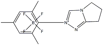 6,7-dihydro-2-(2,4,6-trimethylphenyl)-5HPyrrolo[2,1-c]-1,2,4-triazolium tetrafluoroborate 구조식 이미지