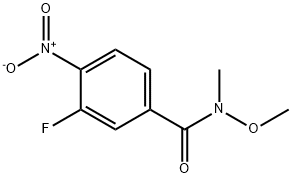 3-фтор-N-метокси-N-метил-4-нитробензамид структурированное изображение