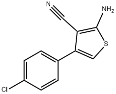 2-amino-4-(4-chlorophenyl)thiophene-3-carbonitrile Structure