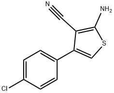 2-아미노-4-(4-클로로페닐)티오펜-3-카보니트릴 구조식 이미지