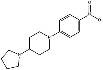 1-(4-니트로페닐)-4-(피롤리딘-1-일)피페리딘 구조식 이미지