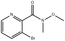 3-브로모-N-메톡시-N-메틸피콜린아미드 구조식 이미지