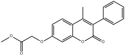 methyl [(4-methyl-2-oxo-3-phenyl-2H-chromen-7-yl)oxy]acetate Structure