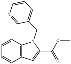 Methyl 1-(pyridin-3-ylmethyl)-1H-indole-2-carboxylate Structure