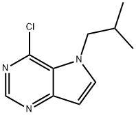 4-Chloro-5-isobutyl-5H-pyrrolo[3,2-d]pyrimidine Structure