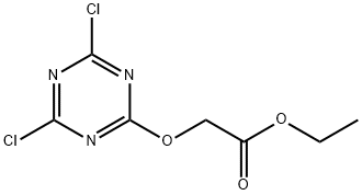 ethyl [(4,6-dichloro-1,3,5-triazin-2-yl)oxy]acetate Structure