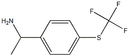 1-(4-[(TRIFLUOROMETHYL)SULFANYL]PHENYL)ETHAN-1-AMINE Structure