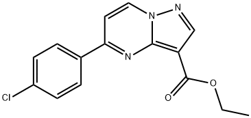 Ethyl 5-(4-chlorophenyl)pyrazolo[1,5-a]pyrimidine-3-carboxylate Structure