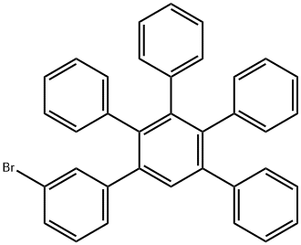 1,1':2',1''-Terphenyl, 3-bromo-3',4',5'-triphenyl-
 구조식 이미지