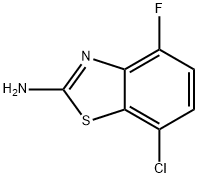 7-클로로-4-플루오로벤조[d]티아졸-2-아민 구조식 이미지