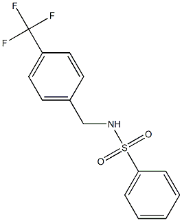 Benzenesulfonamide, N-[[4-(trifluoromethyl)phenyl]methyl]-
 구조식 이미지