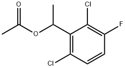 1-(2,6-dichloro-3-fluorophenyl)ethyl acetate 구조식 이미지