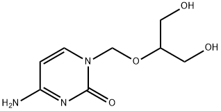 4-amino-1-[[2-hydroxy-1-(hydroxymethyl)ethoxy]methyl]-2(1H)-Pyrimidinone 구조식 이미지