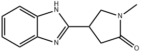 4-(1H-Benzoimidazol-2-yl)-1-methyl-pyrrolidin-2-one 구조식 이미지