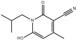 6-Hydroxy-1-isobutyl-4-methyl-2-oxo-1,2-dihydro-pyridine-3-carbonitrile 구조식 이미지