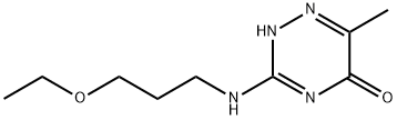 3-[(3-ethoxypropyl)amino]-6-methyl-1,2,4-triazin-5(4H)-one 구조식 이미지