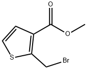 2-(bromomethyl)-3-Thiophenecarboxylic acid methyl ester 구조식 이미지
