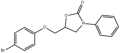 5-((4-bromophenoxy)methyl)-3-phenyloxazolidin-2-one Structure