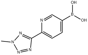 (6-(2-methyl-2H-tetrazol-5-yl)pyridin-3-yl)boronic acid 구조식 이미지