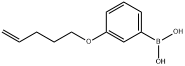 3-(pent-4-enyloxy)phenylboronic acid Structure