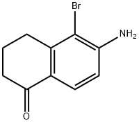 6-amino-5-bromo-3,4-dihydronaphthalen-1(2H)-one Structure