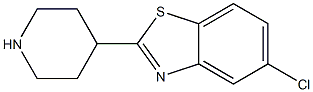 5-chloro-2-(piperidin-4-yl)benzo[d]thiazole Structure